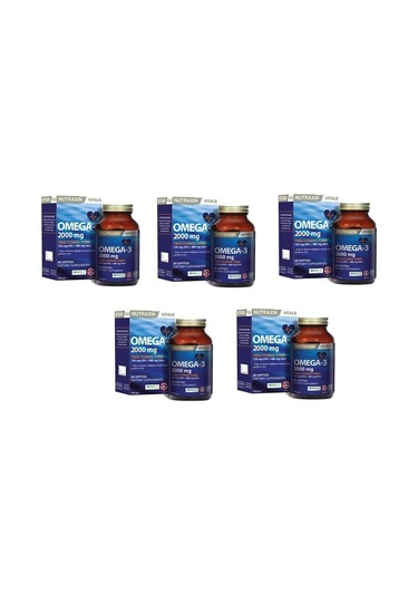 Nutraxin Omega 3 60 Kapsül 5 Adet