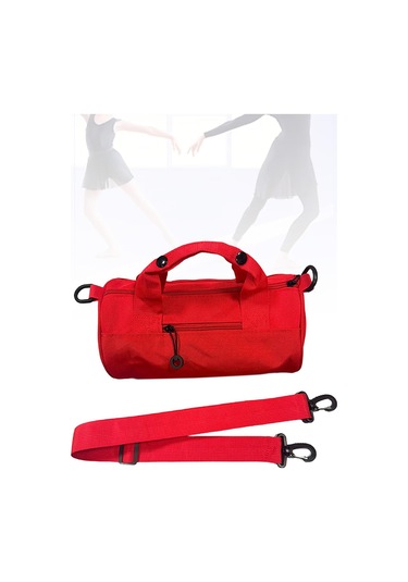 Homyl Dans Çantası Spor Çocuk Doğum Günü Hediyesi Jimnastik Kırmızı