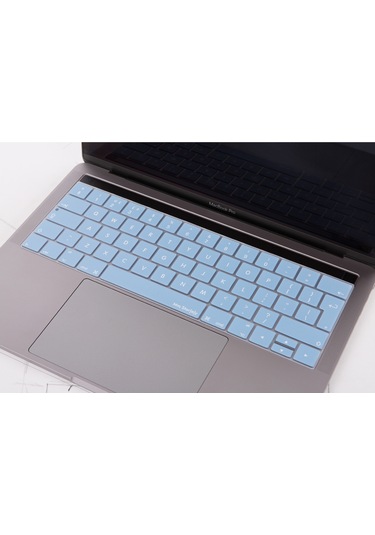 Macbook Uyumlu Pro Klavye Koruyucu Uk-eu İngilizce Touchbarlı A1706 A1989 A2159 A1707 A1990 İle Uyumlu Bebe Mavisi