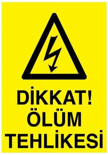 Fezzpirint Dikkat Ölüm Tehlikesi Ölçü 25 35 Dekote