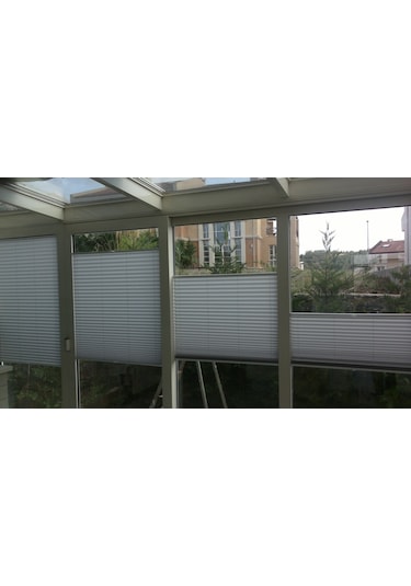 Cam Balkon Plise Perde İthal Vip Serisi, 9 Renk, Alüminyum Kasa (442549120)