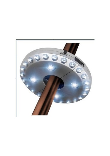 Beyaz Bahçe Şemsiyesi Işığı, 28 Led Işıklı Şemsiye Şemsiye Işığı, Bağımsız Veya Asılı Işık, Işığı Ayarlamak İçin 3 Geçiş Modu Diğer