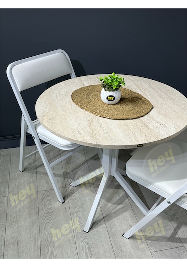 Aras 2 Kişilik Yuvarlak Mutfak Yemek Masası Takımı 2+1 Traverten Kazayağı 80 Cm Traverten-kazayağı Aras 2 Kişilik Yuvarlak Mutfak Yemek Masası Takımı 2+1 Traverten Kazayağı 80 Cm Traverten-kazayağı