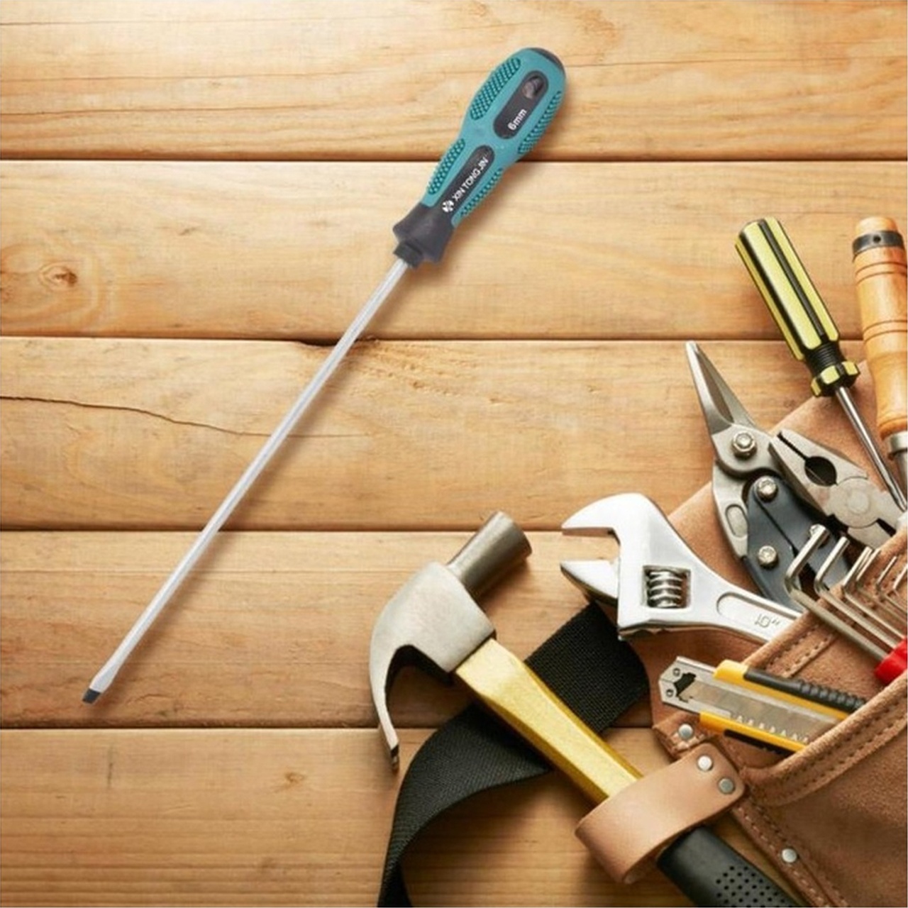 Cc Globall 6x250mm Uzun Saplı Tornavida Oluklu Tornavida Elektrikçi Tamir El Aracı Bilgisayar Niture Aletleri Için 5mm Vida Araçlarıelektrikçi Dedi