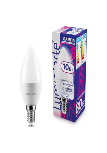 Lumin'arte Led Lamba Lstd-c37-10w4ke14 10w 4000k E14 10 Adet 314575360