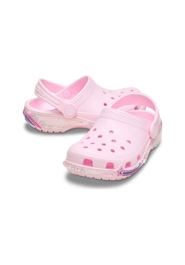 Crocs Classic Star Sparkle Shaker Clog K Çocuk Terlik - Pembe Pembe