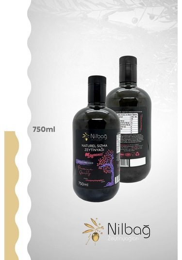 Nilbağ Zeytinyağları Ayvalık Naturel Sızma Zeytinyağı Meyvemsi 750 ML