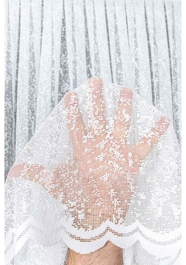 Evdepo Home Kullanıma Hazır Örme Tül Perde (540715464)