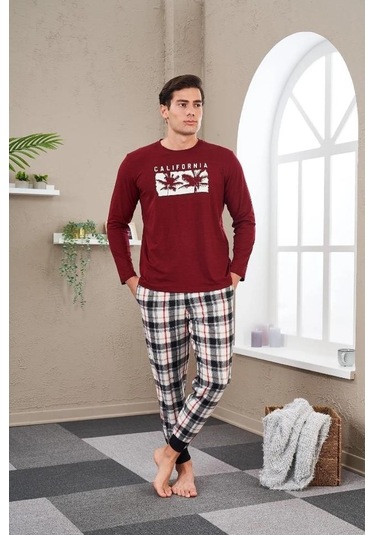 Pjs 23702 Erkek Baskılı Pijama Takım 001