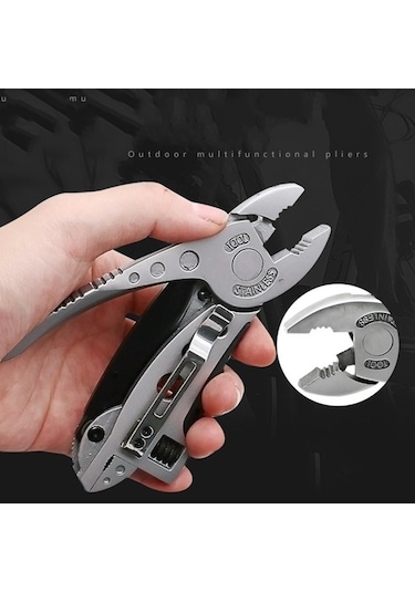 Açık Kamp Çok Fonksiyonlu Pense Çok Fonksiyonlu Anahtar Aleti Kombinasyonu