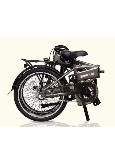Enik Bikes Snap In 20 Jant Elektrikli Katlanır Bisiklet Gri