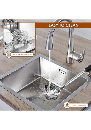 Hfambition Paslanmaz Çelik Mutfak Kaşığı Seti: 3'lü Dayanıklı Servis Ve Pişirme Kaşıkları Gümüş