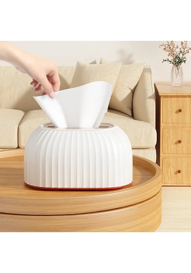 Koyu Yeşil-lüks İskandinav Çizgili Doku Kutusu Tutucu Yüksek Dereceli Tuvalet Kağıdı Kutusu Masa Peçete Tutucu Araba Kağıt Mendil Ev Dekorasyon