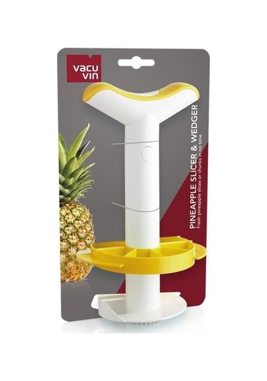 Vacu Vin Ananas Dilimleyici Beyaz/sarı Beyaz