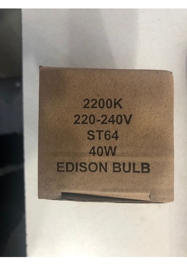 Edison Bulb St 64 E 27 40w Dimmer Uyumlu Spiral Rustik Lamba