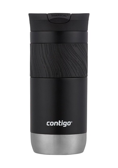 Contigo Byron Pro Snapseal Termos Bardak 470ml - Siyah Krom Taban Siyah