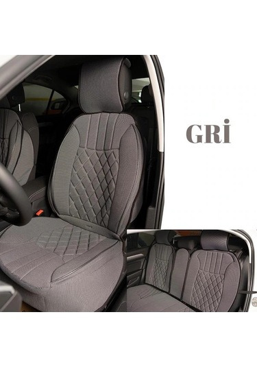 Audi 100 Serisi Oto Koltuk Minderi Ön Arka 5'li Takım Gri Şhn