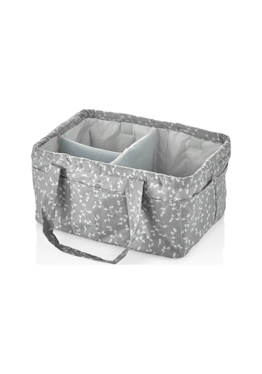 Babyjem - Katlamalı Anne&bebek Organizer Gri Çiçek