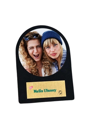 Arkadaşlara Özel Fotoğraflı Ahşap Masa Üstü Çerçeve