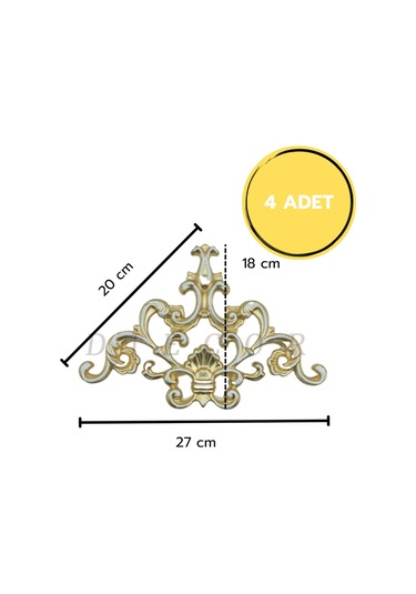 Diecor Dekoratif Polimer Mobilya, Duvar Ve Tavan Motifi Patina 16 X 16 Model:xa77