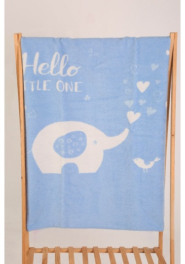 Yumuşak Bebek Çocuk Battaniyesi Mevsimlik 90x100 Cm Sb 885 Mavi