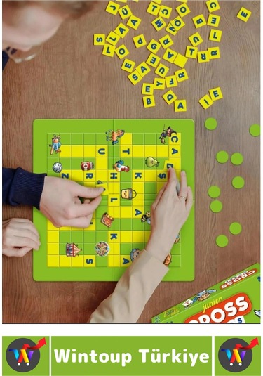 Eğlenceli Görsel Algı Düşünce Beceri Zihinsel Gelişim Okul Ev Aile Çocuk Eğitici Çapraz Kelime Oyunu