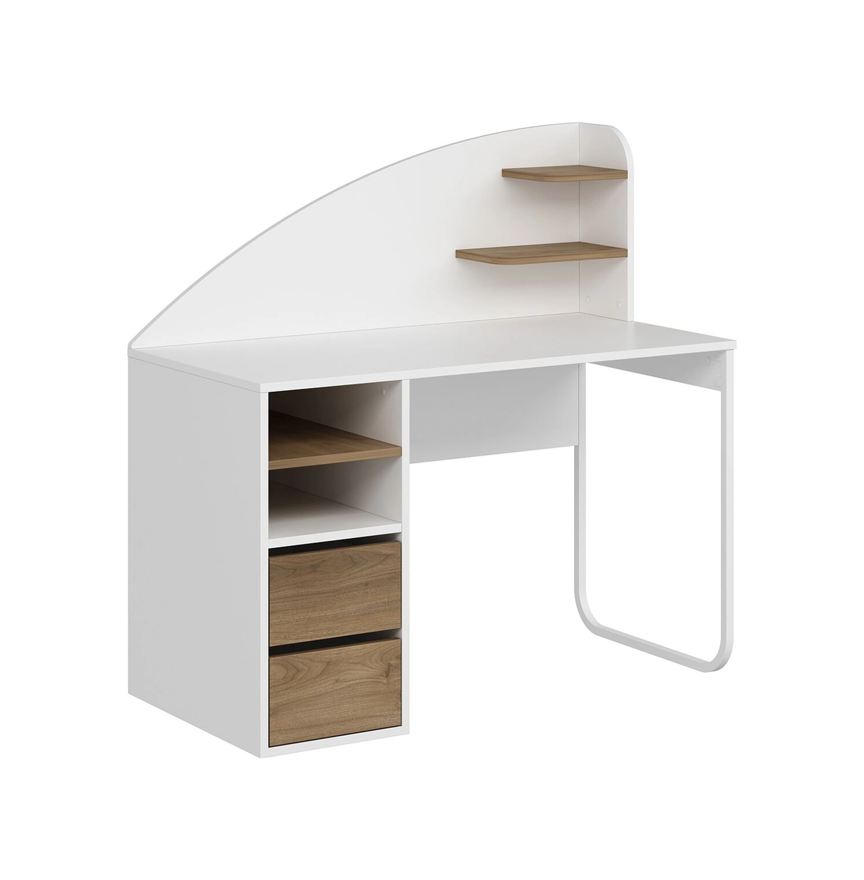 Mirel Çalışma Masası - Beyaz/rahle Çok Renkli