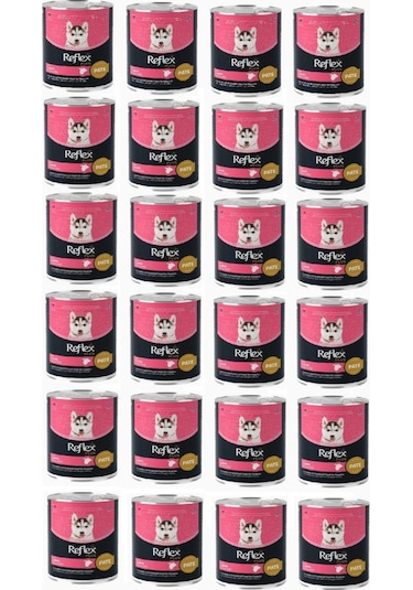 Reflex Plus Pate İçinde Et Parçacıklı Yavru Köpek Maması 395 Gr 24 Adet