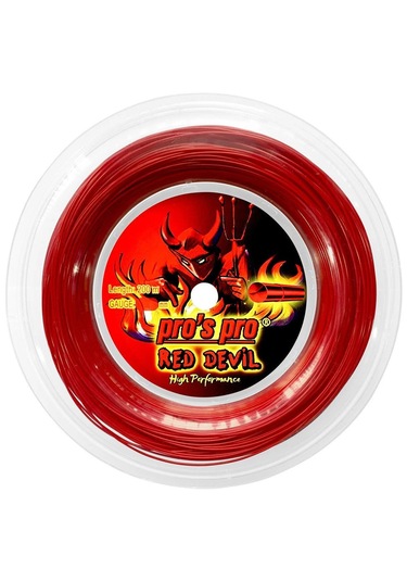 Pros Pro Red Devil 1,29 Mm. Rulo Raket Kordajı 200 Metre Kırmızı