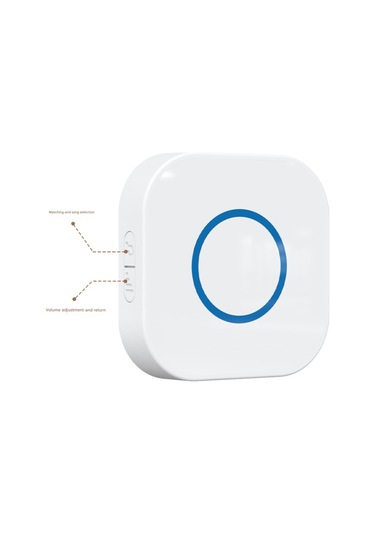 Suofeng Ev İçin Kablosuz Zil, 350m Uzak Mesafe, 4 Seviye Ses, 38 Melodi, Akıllı Bakım Çağrı Cihazı 1 Verici + 1 Alıcı, Avrupa Standartı