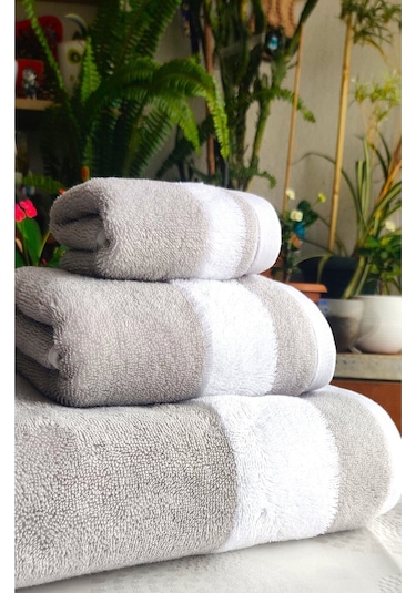 3.lü Lüks Banyo Set Hediyelik, Çeyizlik, Özel Üretim Çift Yön-renk Banyo, Baş, El Havlu Set Çok Renkli