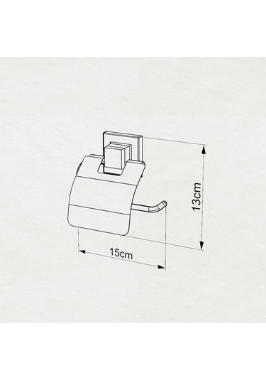 Tuvalet Kağıdı Askısı Kapaklı Yapışkanlı Easyfix Siyah Siyah