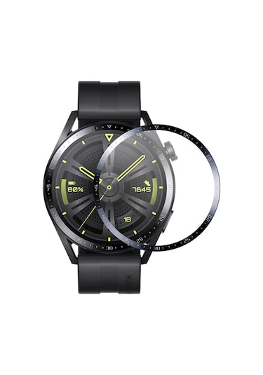 Huawei Watch Gt 3 46MM Ekran Koruyucu 3D Kavisli Tam Kaplama PMMA