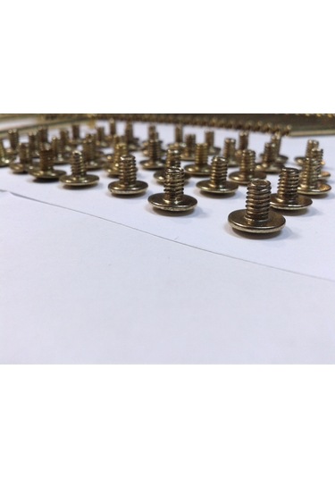 8 CM Dosya Klasör Menü Kartela Vidası Sarı Renk Paket Içeriği 100