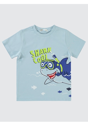 Civil Boys Erkek Çocuk Pijama Takımı 2-5 Yaş Buz Mavi Buz Mavi