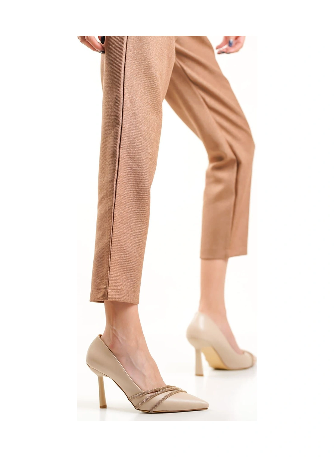 Sonya Nude Taşlı Kadın Ayakkabı Muhtelif