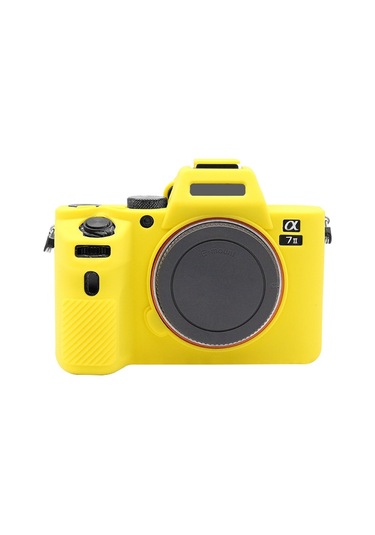 Sony Ilce-7mıı / 7smıı / 7rmıı Sarı İçin Puluz Yumuşak Silikon Koruyucu Kılıf Diğer