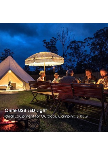 Springsun 2.5 Metre Usb Led Kamp Lambası - 650lm Sıcak Beyaz Işık, 14 Adet 5730 Smd