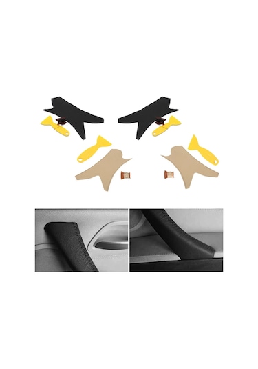 Sol-araba El Dikiş Deri İç Kapı Paneli Kolu Bmw 3 İçin Ayar Kapağı Çekin