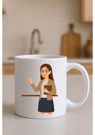 Meslek Baskılı Kupa Kadın Öğremten