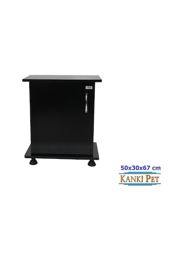 Kanki Pet İthal Akvaryum Mdf Siyah Sehpa 50 x 30 x 67 CM