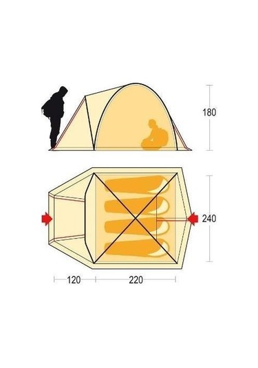 Ferrino Tenere 4 Kişilik Çadır Yeşil