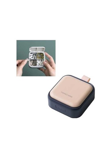 Tongxida Bosphorusboutique Taşınabilir İlaç Kutusu, Pembe, Küçük Saklama Kutusu Pembe