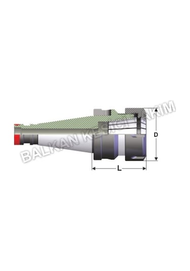 BT40 ER32x100 Pens Başlığı 100mm Boy Er Tip Pens Tutucu Başlık