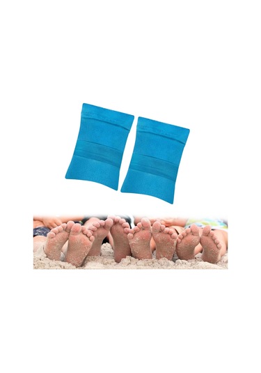 Dolıty 2x Kum Temizleme Çantası Açık Hava Su Küçük-mavi MAvi
