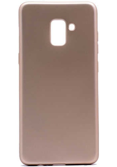 Samsung Uyumlu Galaxy A8 Plus 2018 Kılıf Zore Premier Silikon Kapak Gold