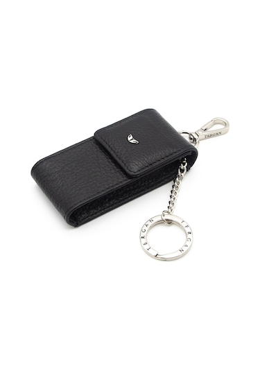 Siyah Deri Unisex Anahtarlık 0095a41