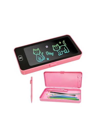 Lcd Dokunmatik Ekranlı Kalemlik Pembe