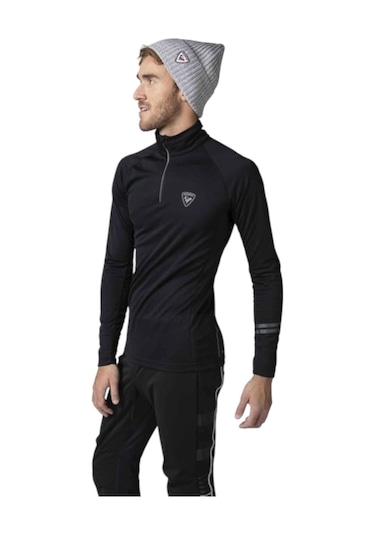 Rossıgnol Rossignol Poursuite 1/2 Zip Erkek Siyah Içlik Üst Blk Siyah