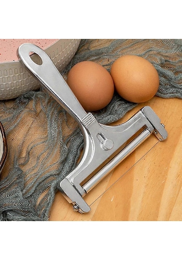 Paslanmaz Çelik Tel Peynir Dilimleyici - Cheddar, Gruyere Ve Raclette İçin Elde Tutulan Peynir Kesici Diğer